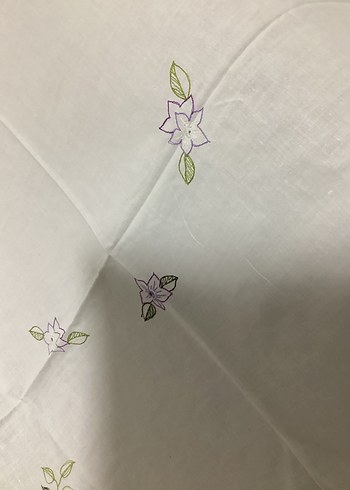 Mor Nakışlı Pastel Masa Örtüsü - Görsel 3