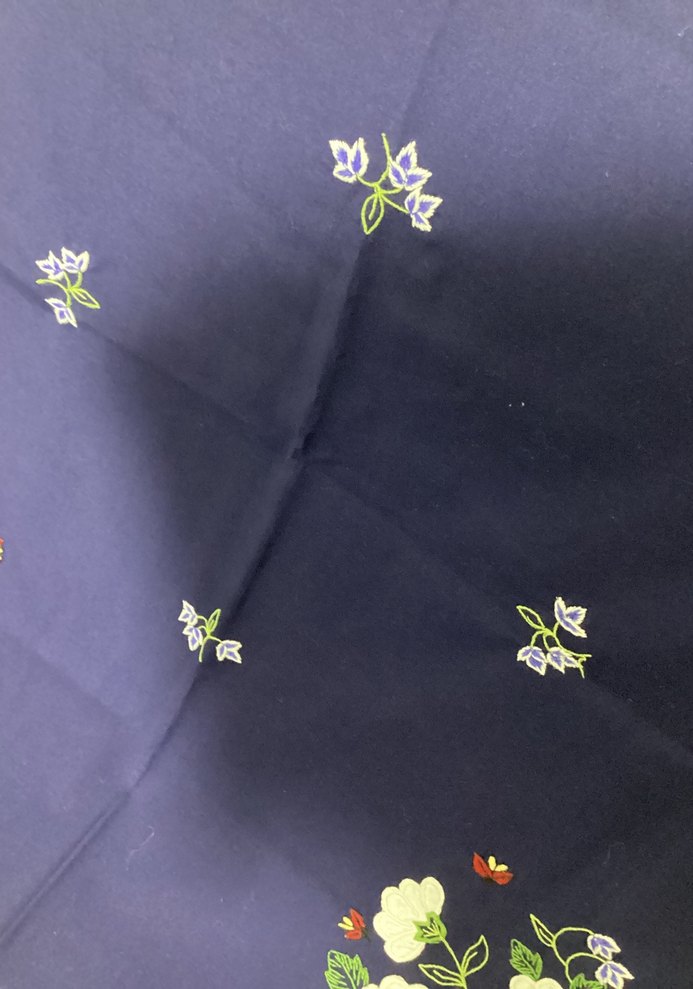 Nakışlı Renkli kare masa örtüsü - Görsel 4