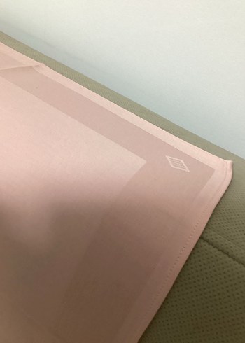 Toz pembe kare kumaş örtüler - Görsel 3