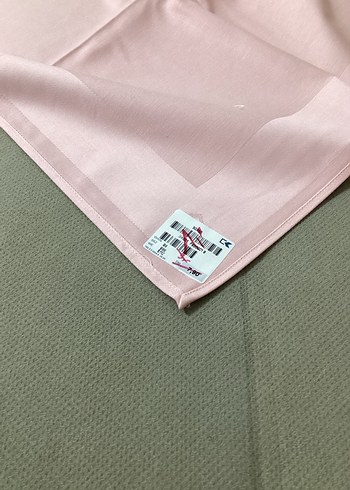 Toz pembe kare kumaş örtüler - Görsel 4