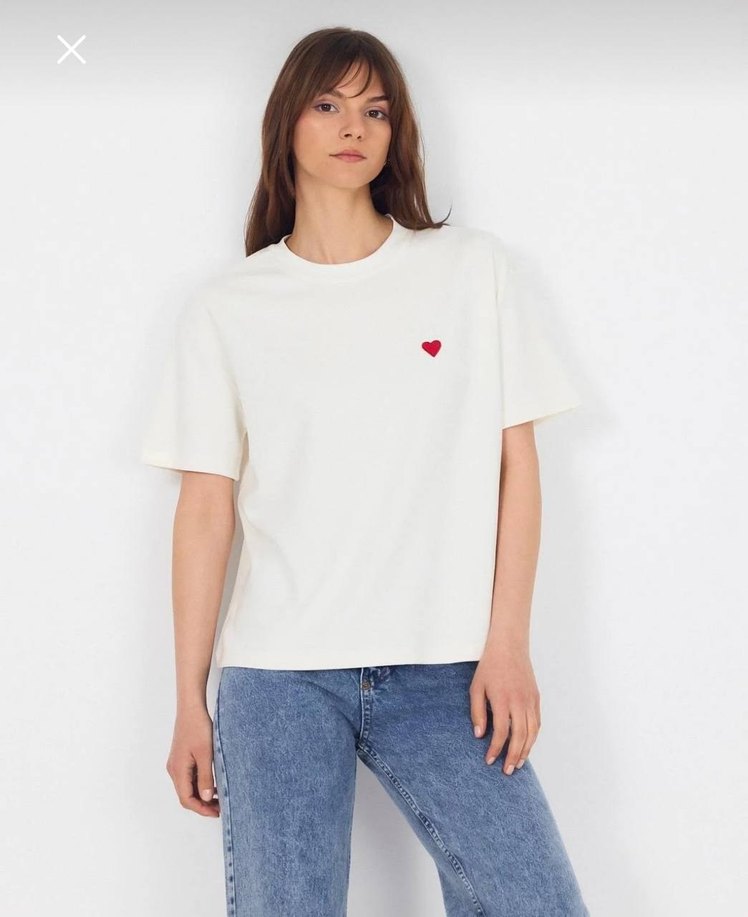 Nakışlı Yeşil Kadın Oversize Tişört - Görsel 4