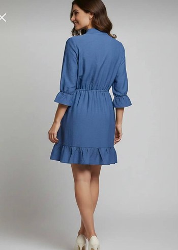 Fırfırlı Midi Bohem Elbise - Görsel 2