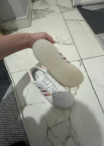 Renkli Yılan Desenli Kadın Spor Ayakkabı samba - Görsel 4