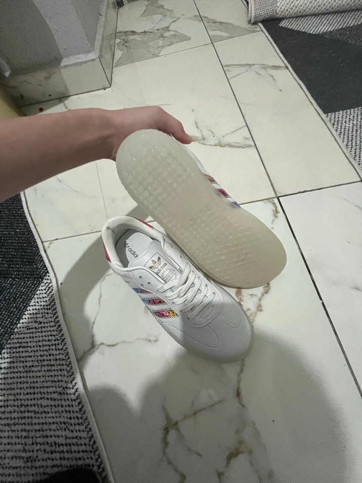 Renkli Yılan Desenli Kadın Spor Ayakkabı samba - Görsel 4