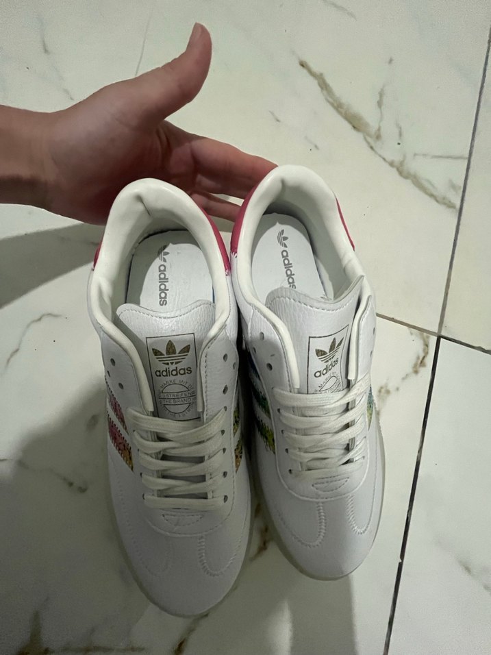 Renkli Yılan Desenli Kadın Spor Ayakkabı samba - Görsel 3