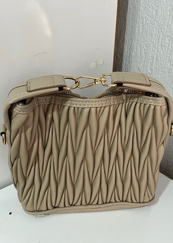 Bej Pilili Kadın Çanta - Görsel 2