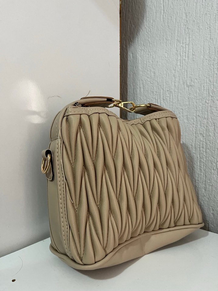 Bej Pilili Kadın Çanta - Görsel 3