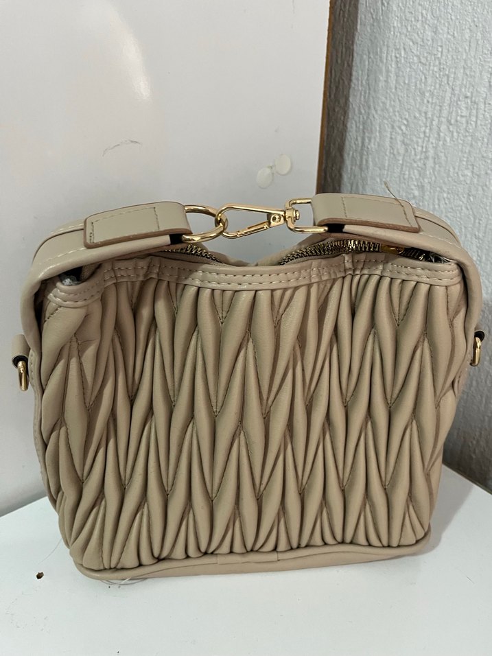 Bej Pilili Kadın Çanta - Görsel 2