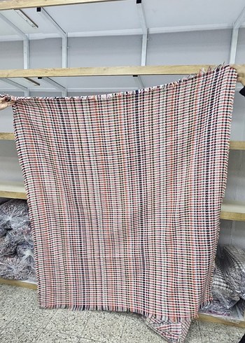 Çok Renkli Ekose desnli örtü - Görsel 3