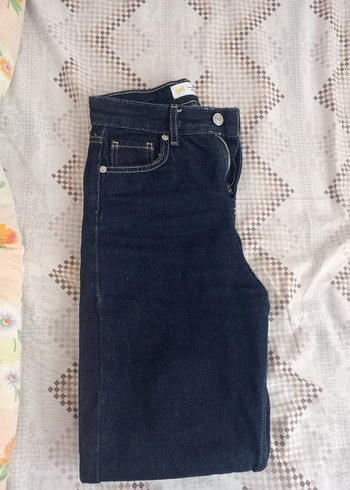 Lacivert Kadın Midi Boy Regular Fit Kot Pantolon