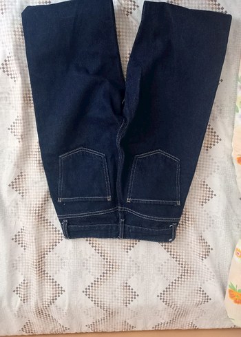 xs Beden Lacivert Kadın Midi Boy Regular Fit Kot Pantolon