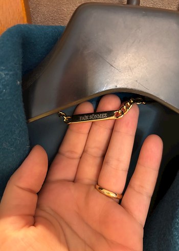 Düğmeli Mavi Kadın Klasik Kaban - Görsel 4