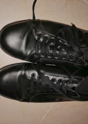 Fred Perry Siyah Deri Sneaker