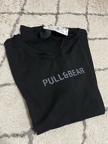 Orjinal Pull&Bear marka erkek siyah renk tişört