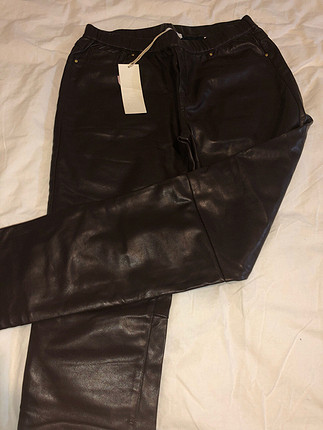 Twist deri pantolon