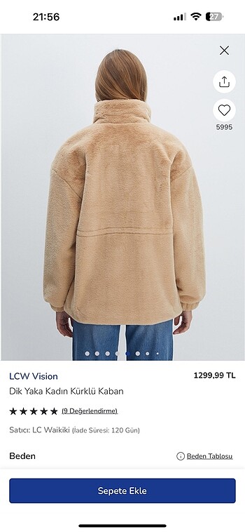 LC Waikiki Peluş mont