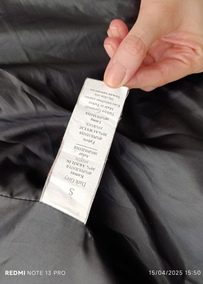 Adil ışık yüzde 30 yün kaban - Görsel 4