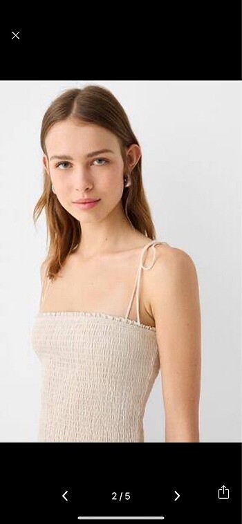 Bershka Bershka büzgülü mini elbise