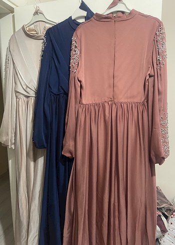 Uzun Bohem Pembe Elbise - Görsel 2