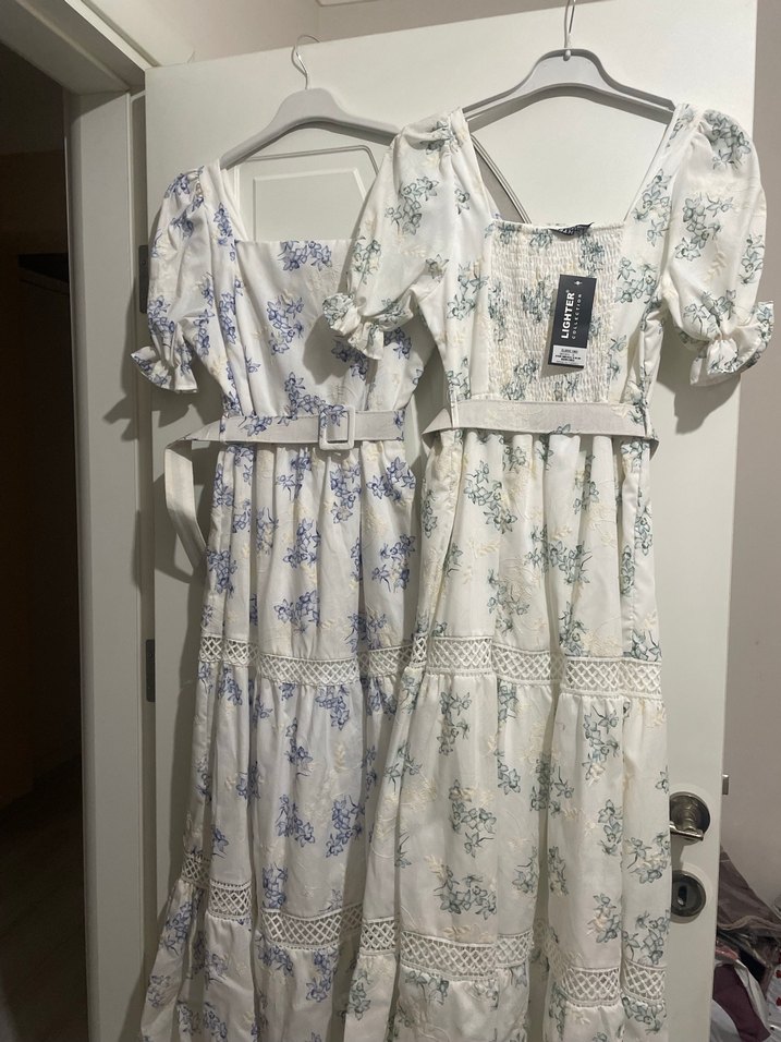 Nakışlı Bohem Uzun Elbise - Görsel 2