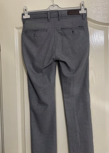 Gri Erkek Denim Ofis Pantolonu - Görsel 2