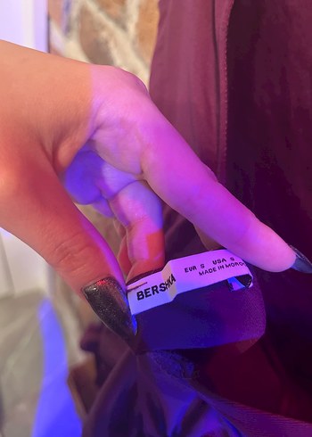 Mor Kadın Kısa Kollu İnce Tişört - Görsel 4