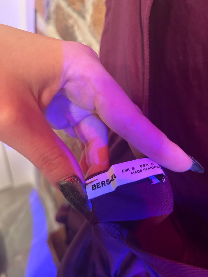 Mor Kadın Kısa Kollu İnce Tişört - Görsel 4