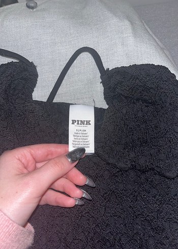 Victoria secret pink siyah üst (elbise değil) - Görsel 3