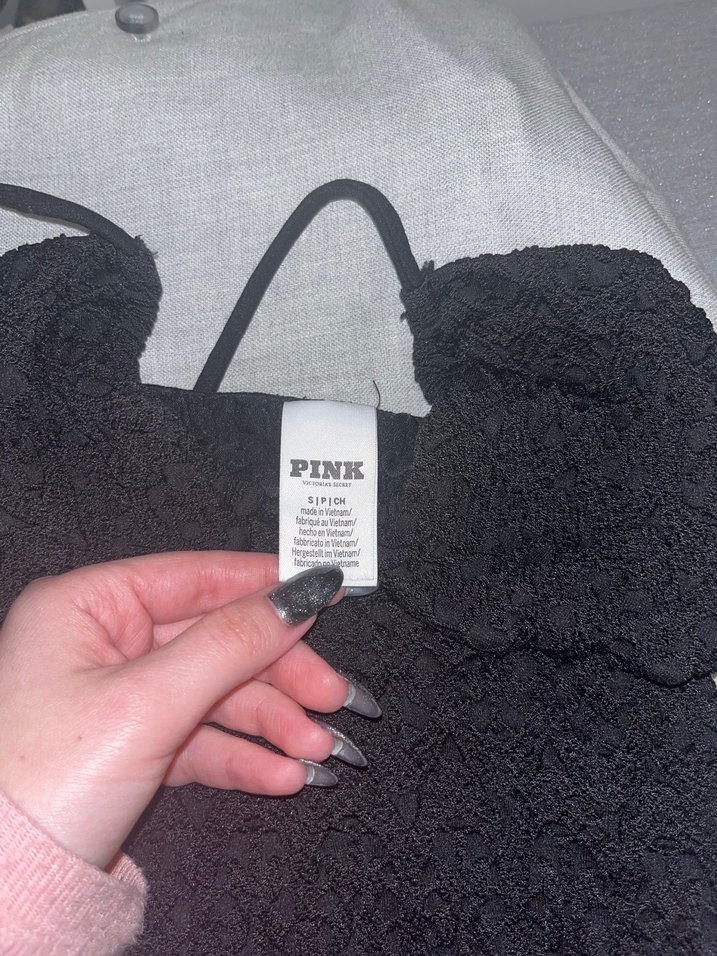 Victoria secret pink siyah üst (elbise değil) - Görsel 3