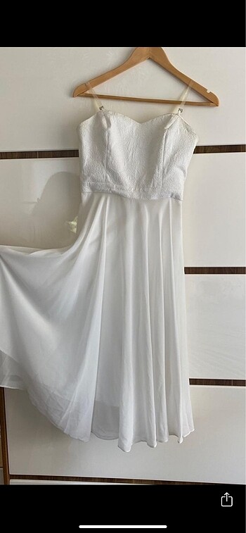 HERRY Beyaz Elbise - Görsel 2