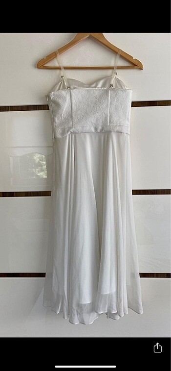 HERRY Beyaz Elbise - Görsel 4