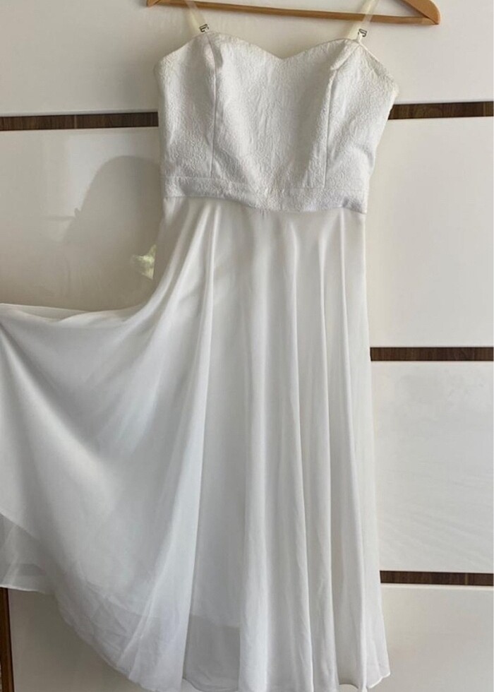 HERRY Beyaz Elbise - Görsel 2