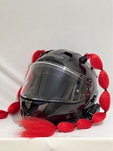 xs Beden kırmızı Renk KASK SAÇI (2 li ince bombeli model)