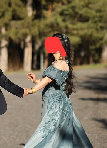 40 Beden mavi Renk Nişan söz kına