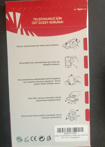 Zebana Siyah Temperli Cam Ekran Koruyucu - Görsel 2