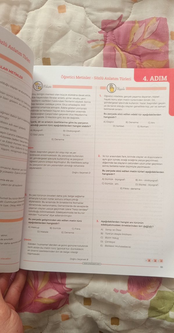 AYT Edebiyat 24 Adımda Sınav Kitabı - Görsel 2