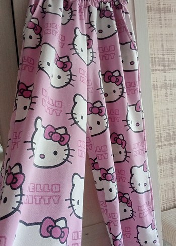 Trendyol & Milla Pembe Hello Kitty Desenli rahat pantolon