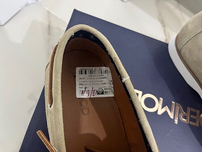 41 Beden Derimod erkek 41 numara casual babet
