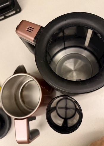 Karanlık Pembe Çay Makinesi 2L Kapasiteli - Görsel 5