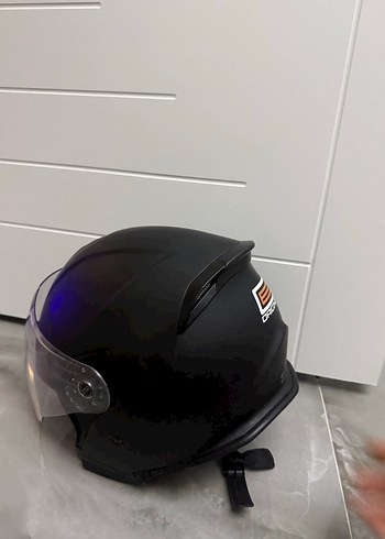 Origine Şeffaf Vizörlü Gri Motosiklet Kaskı - Görsel 5