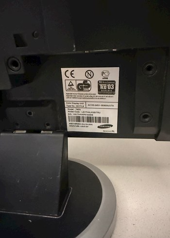 Samsung Gri SyncMaster 740n Monitör - Görsel 3