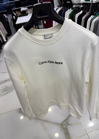 EA7 Beyaz Düğmeli Sweatshirt - Görsel 3