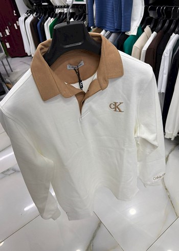 Beyaz Erkek Pamuklu Triko Sweatshirt - Görsel 4