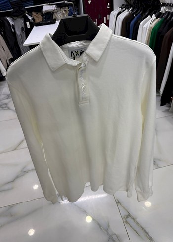 Beyaz Erkek Pamuklu Triko Sweatshirt - Görsel 6