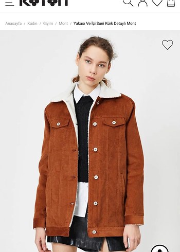 Kahverengi Kadın Midi Kaban Yün Detaylı - Görsel 2