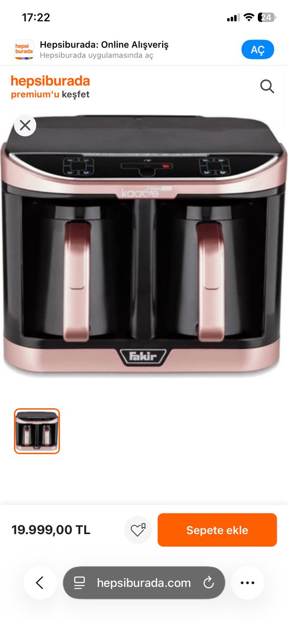 Fakir kaave Pro Çift Hazneli Kahve Makinesi - Görsel 3