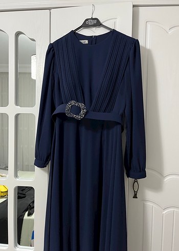 Mavi Fermuarlı Kolsuz Hamile Bluzu - Görsel 5