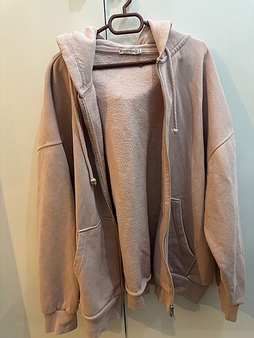 Kapüşonlu fermuarlı swetshirt