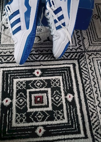 41 Beden mavi Renk Adidas Mavi Beyaz Dolgu Topuklu Kadın Spor Ayakkabı