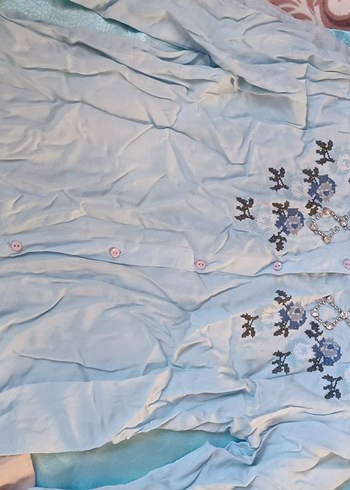 Nakışlı Açık Mavi Çocuk Atlet - Görsel 3